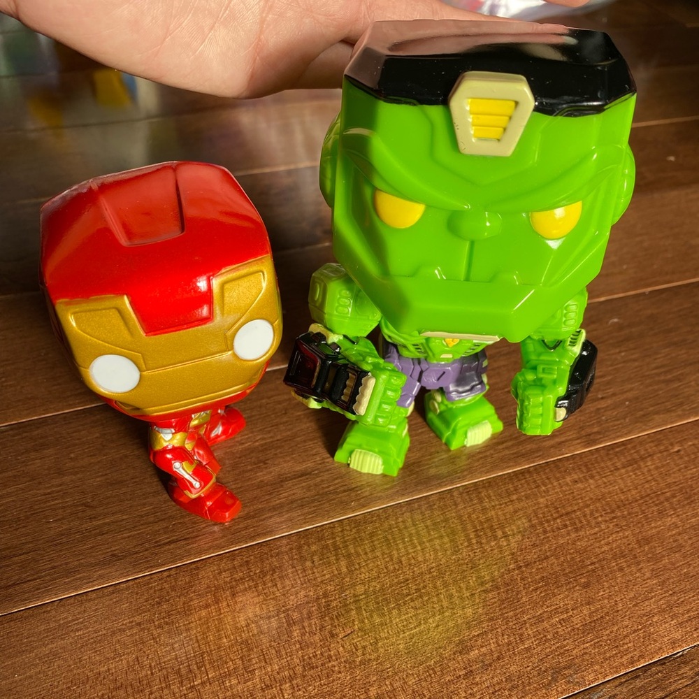 Funko POP! Marvel: Avengers HULK & Spiderman Figures Bobble Head - Picture 8 of 8